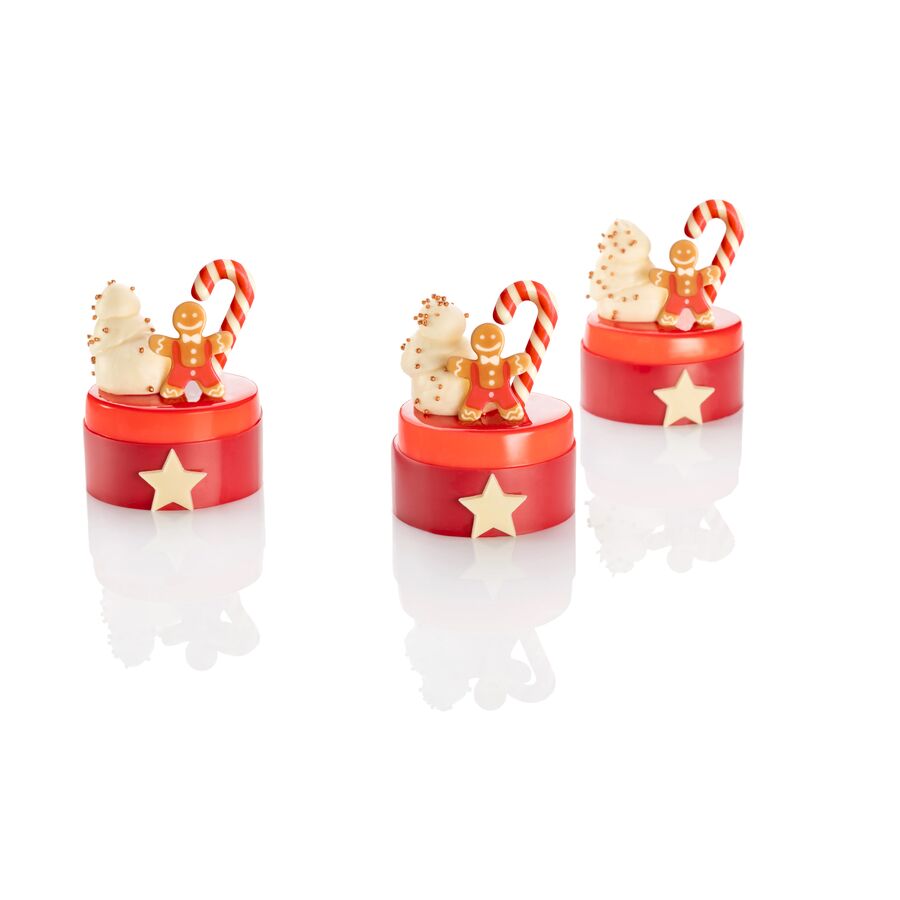 Barbara Decor chocolate Christmas candy cane - 144 pieces