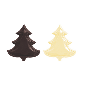 Dark/ White Christmas Trees 38x42mm
