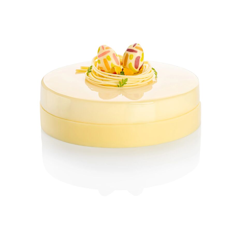 Barbara Decor painted hollow eggs - white chocolate - 96 pieces