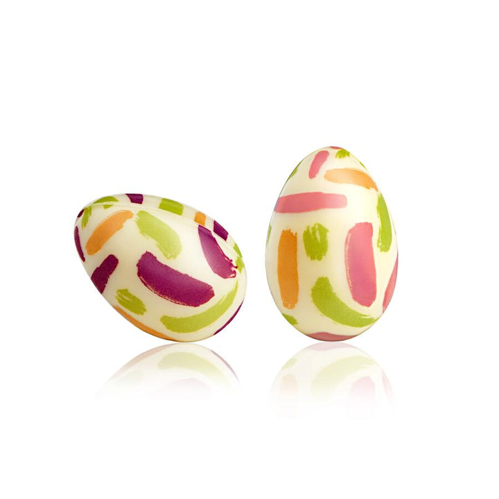 White Chocolate Hollow Painted Eggs 25x36mm