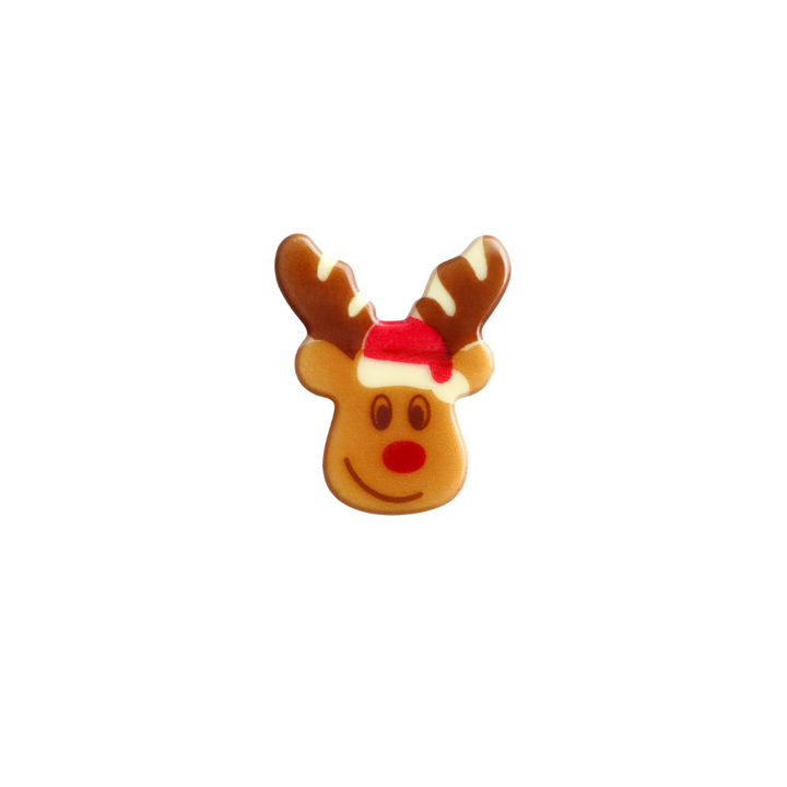 Chocolate Rudolph Reindeer 30x37mm