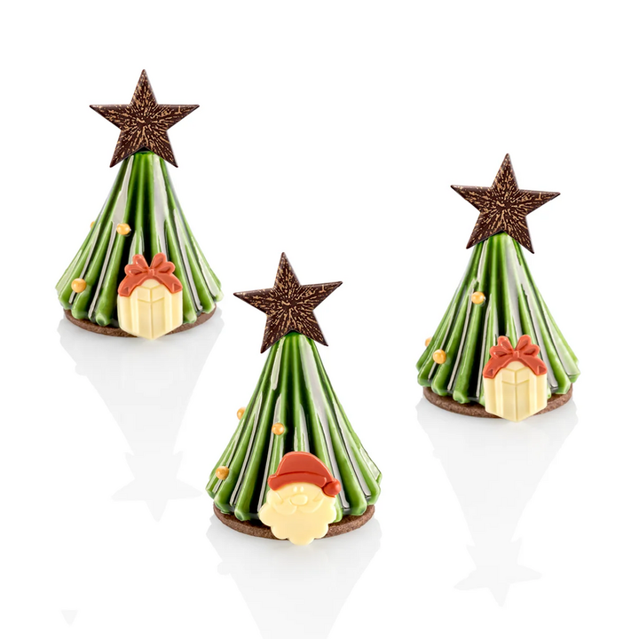 Barbara Decor Gold Star – Dark Chocolate – 288 pieces