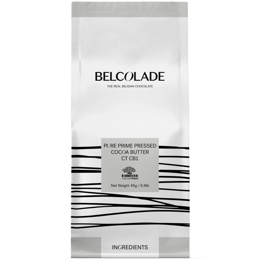 Belcolade cacao trace 100% pure cocoa butter buttons - 4kg