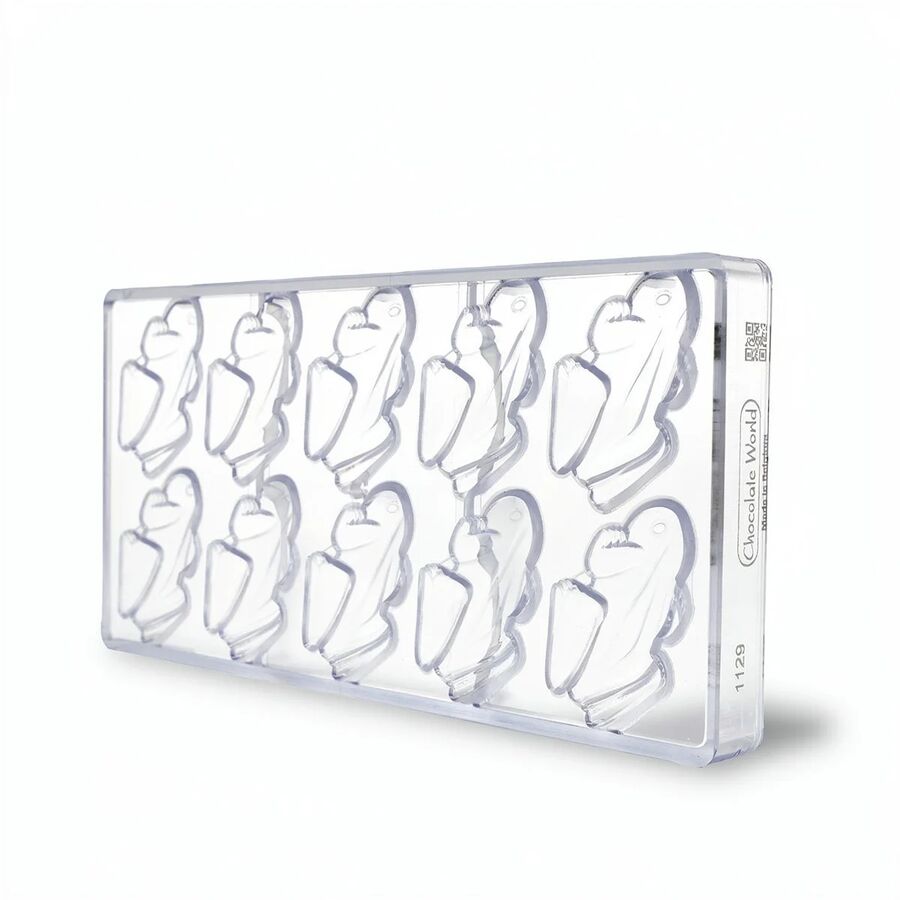 Chocolate World 10-cavity 20g frog chocolate mould - 66 x 45mm