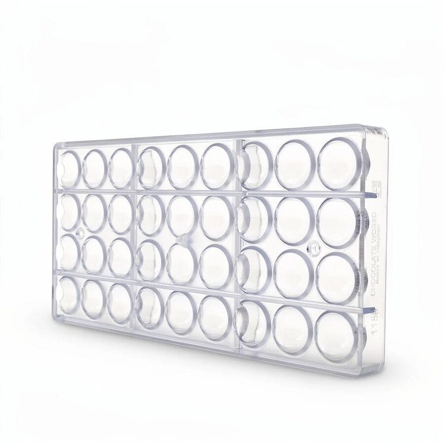 Chocolate World 36-cavity 2 x 4g half sphere chocolate mould - Ø25mm