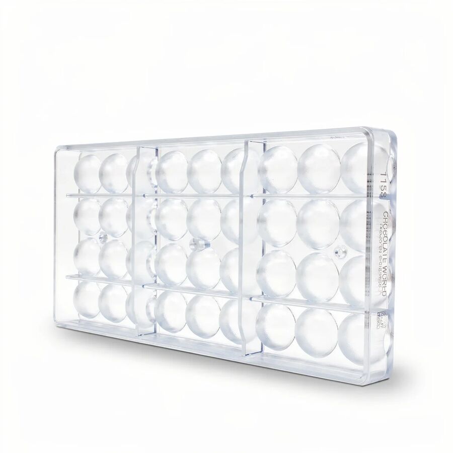 Chocolate World 36-cavity 2 x 4g half sphere chocolate mould - Ø25mm