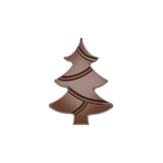 Chocolate World 2-cavity 84.5g Christmas tree tablet chocolate mould - 139.5 x 103mm