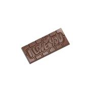 Chocolate World 4-cavity 45g I Love You tablet chocolate mould - 118 x 50mm