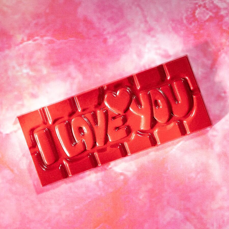 Chocolate World 4-cavity 45g I Love You tablet chocolate mould - 118 x 50mm