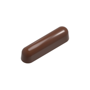 Chocolate World 12-cavity 29g éclair snack bar chocolate mould by Carole Bertuccio - 78.5 x 19mm
