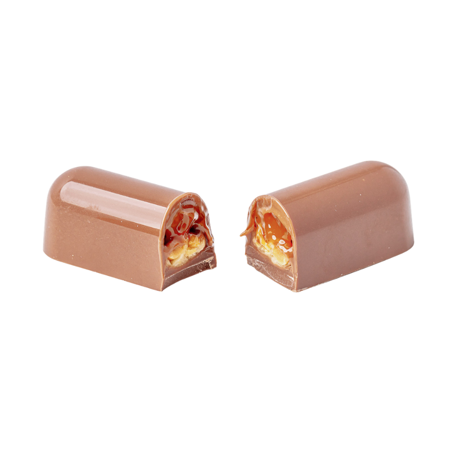 Chocolate World 12-cavity 29g éclair snack bar chocolate mould by Carole Bertuccio - 78.5 x 19mm