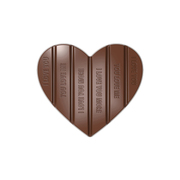 Chocolate World 2-cavity 100g heart tablet chocolate mould - 125 x 110mm