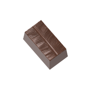 Chocolate World 24-cavity 11g banana leaf block chocolate mould by Nora Chokladskola - 34 x 18mm