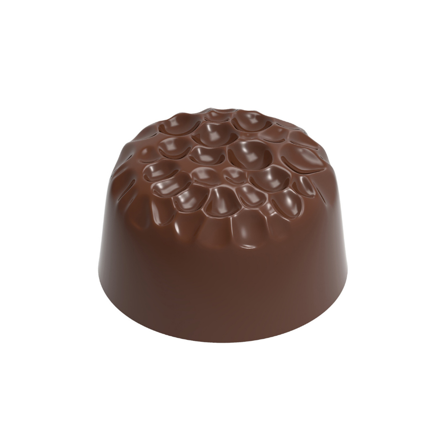 Chocolate World 21-cavity 12.5g Forged chocolate mould by Dutch Pastry Team - 30 x 30mm
