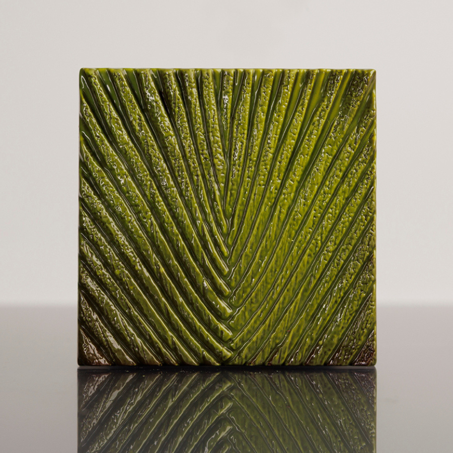 Chocolate World 2-cavity 81.5g Traveller's Tree tablet chocolate mould - 100 x 100mm
