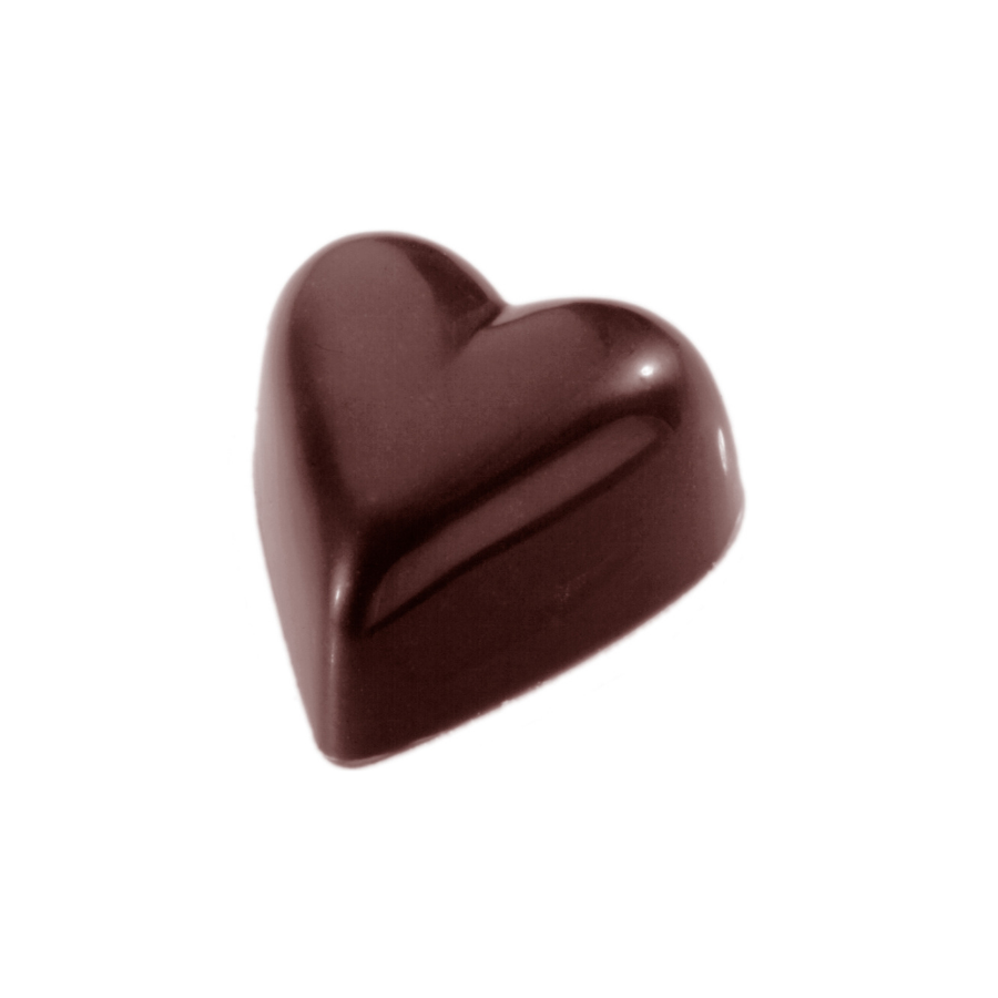 Chocolate World 24-cavity 11g heart chocolate mould - 33 x 31mm