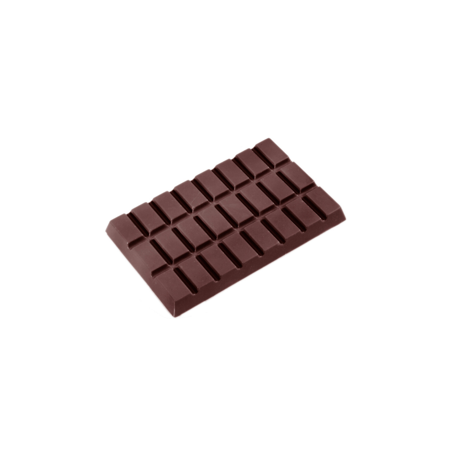 Chocolate World 3-cavity 205g tablet chocolate mould - 124 x 77mm
