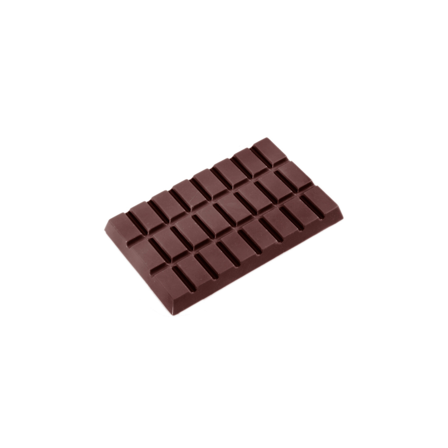 Chocolate World 3-cavity 138g tablet chocolate mould - 124 x 77mm
