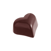 Chocolate World 28-cavity 9g small puffy heart chocolate mould - 31 x 27mm