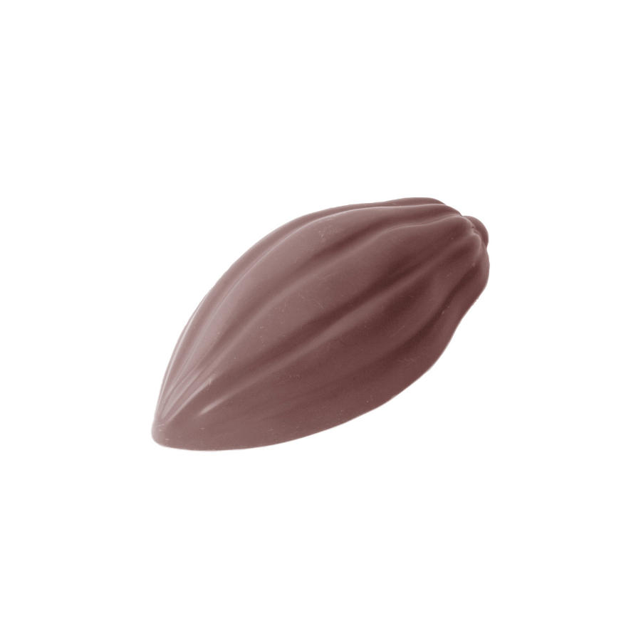 Chocolate World 16-cavity 8g cocoa bean chocolate mould - 50 x 24mm