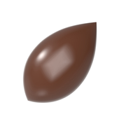 Chocolate World 16-cavity 2 x 8.5g quenelle chocolate mould by Frank Haasnoot - 45.5 x 25mm