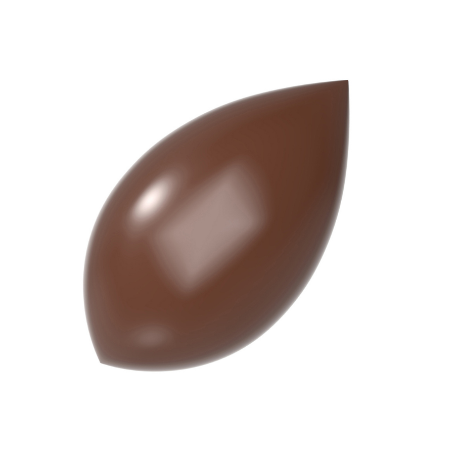 Chocolate World 16-cavity 2 x 8.5g quenelle chocolate mould by Frank Haasnoot - 45.5 x 25mm