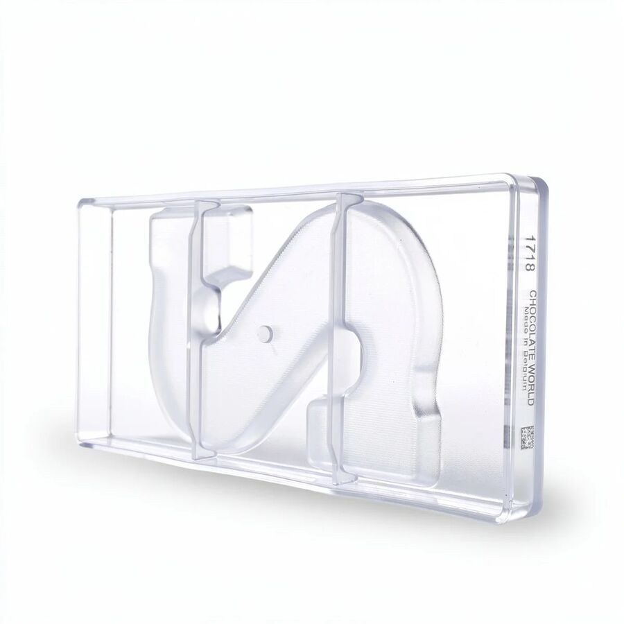 Chocolate World 1-cavity 200g letter S chocolate mould - 175.5 x 117mm