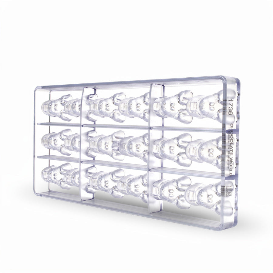 Chocolate World 18-cavity 11g moose chocolate mould - 39 x 29mm