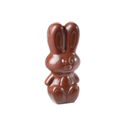 Chocolate World 4-cavity 2 x 49g modern rabbit chocolate mould - 45.5 x 99.5mm