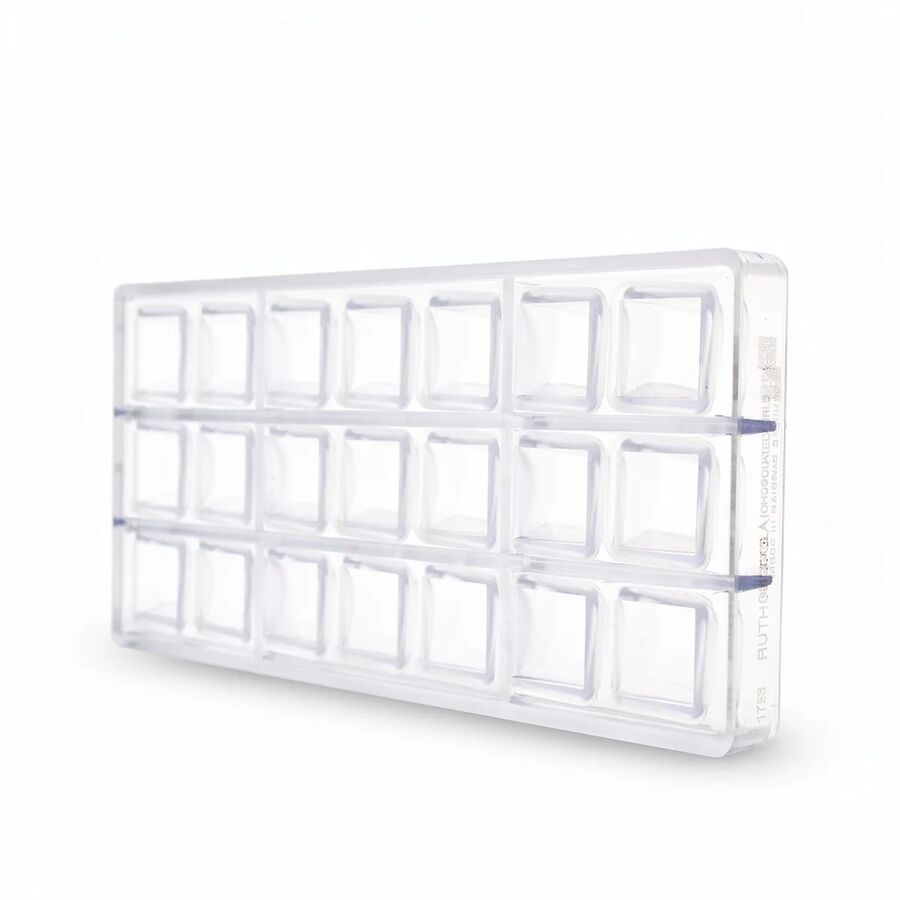 Chocolate World 21-cavity 11g round cube chocolate mould by Ruth Hinks 27 x 27mm