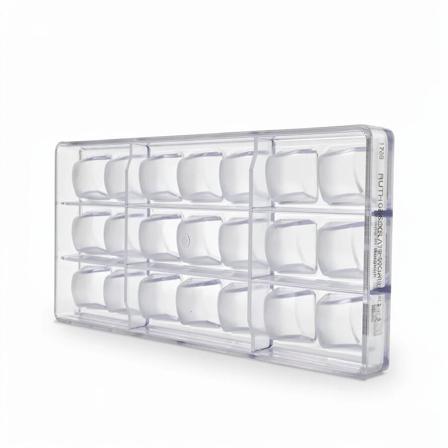 Chocolate World 21-cavity 11g round cube chocolate mould by Ruth Hinks 27 x 27mm