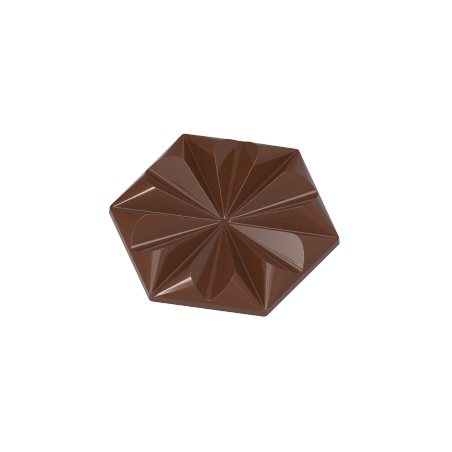 Chocolate World 2-cavity 56g ruby tablet chocolate mould by Callebaut 103.5 x 89.5mm