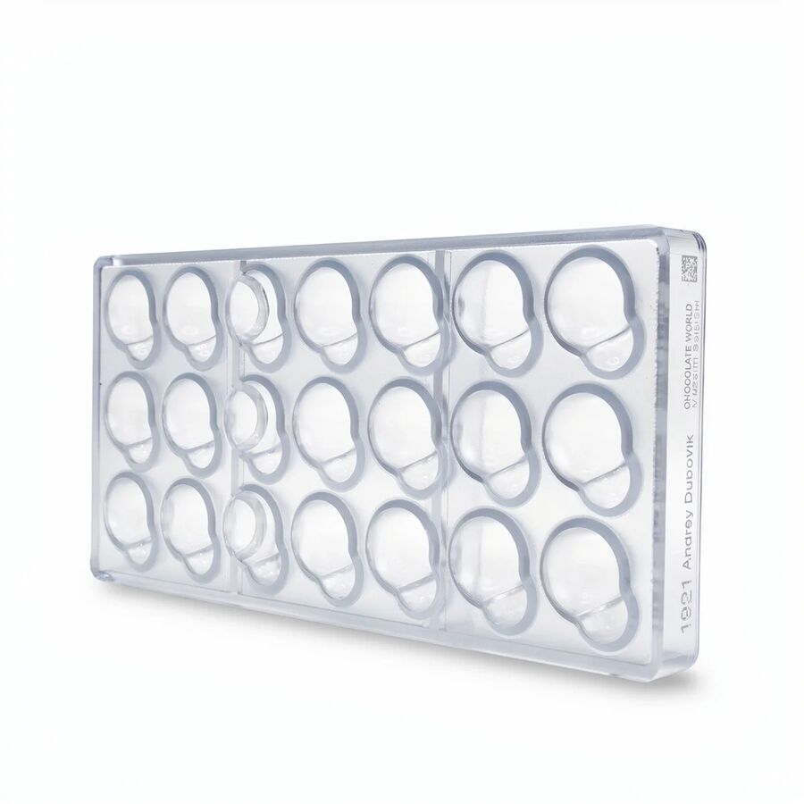 Chocolate World 21-cavity 10.5g chocolate mould by Andrey Dubovik - 36.5 x 27.5mm
