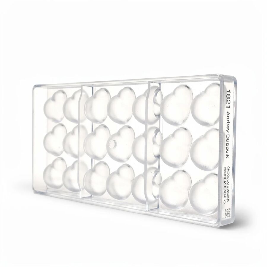 Chocolate World 21-cavity 10.5g chocolate mould by Andrey Dubovik - 36.5 x 27.5mm