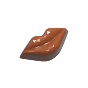 Chocolate World 21-cavity 8.5g faceted lips chocolate mould - 42 x 21.5mm
