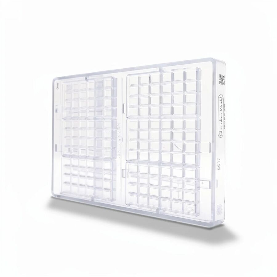 Chocolate World 6-cavity 23g tablet chocolate mould - 99 x 49.5mm