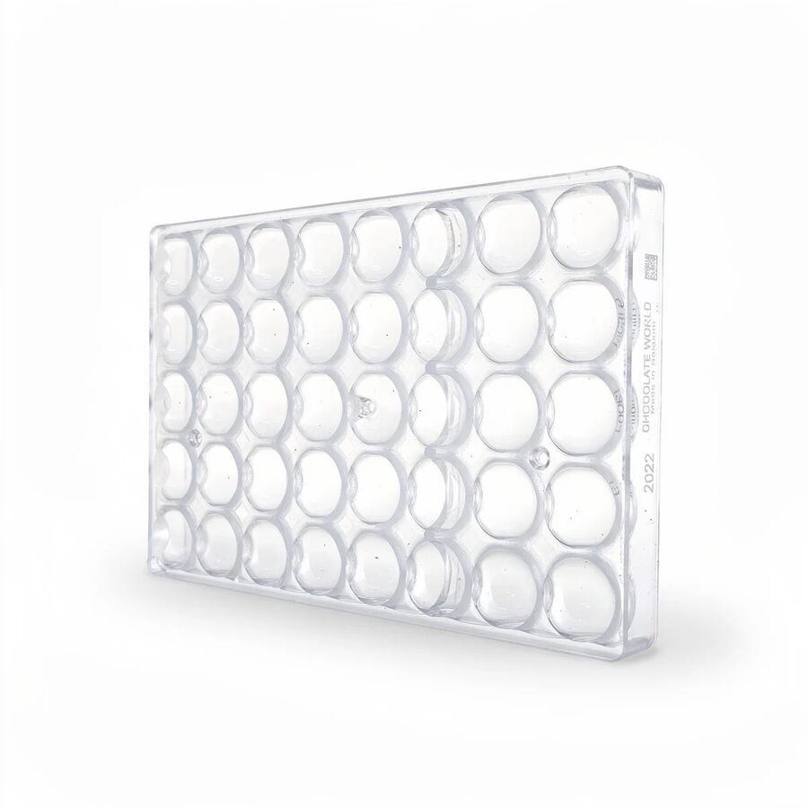 Chocolate World 40-cavity 2 x 9g half sphere chocolate mould - Ø30mm