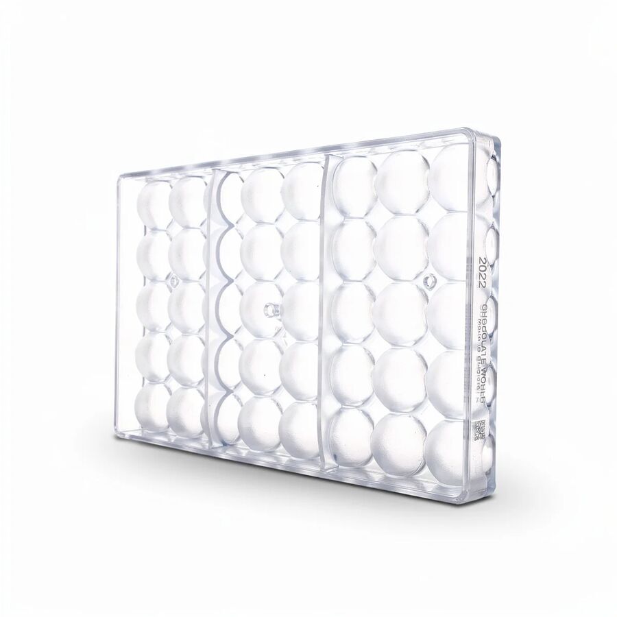 Chocolate World 40-cavity 2 x 9g half sphere chocolate mould - Ø30mm