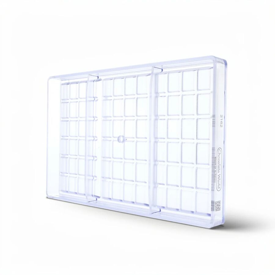 Chocolate World 3-cavity 108g tablet chocolate mould - 155 x 77mm