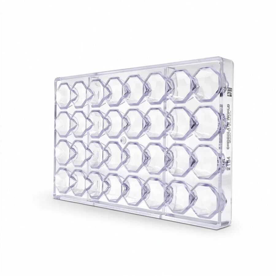 Chocolate World 21-cavity 15g diamond chocolate mould - 31 x 31mm