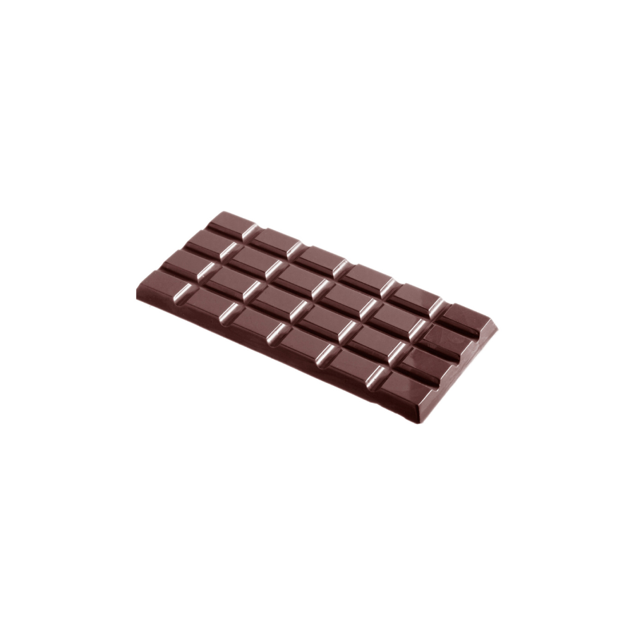 Chocolate World 3-cavity 240g tablet chocolate mould - 155 x 77mm