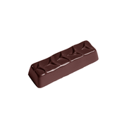 Chocolate World 15-cavity 39g medium enrobed bar chocolate mould - 84 x 26mm