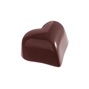 Chocolate World 28-cavity 14g round heart chocolate mould - 30 x 36mm