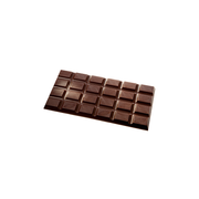 Chocolate World 3-cavity 93g cocoa bean tablet chocolate mould - 156 x 77mm