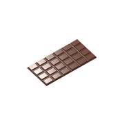 Chocolate World 3-cavity 60g rectangle tablet chocolate mould - 156 x 77 x 5mm