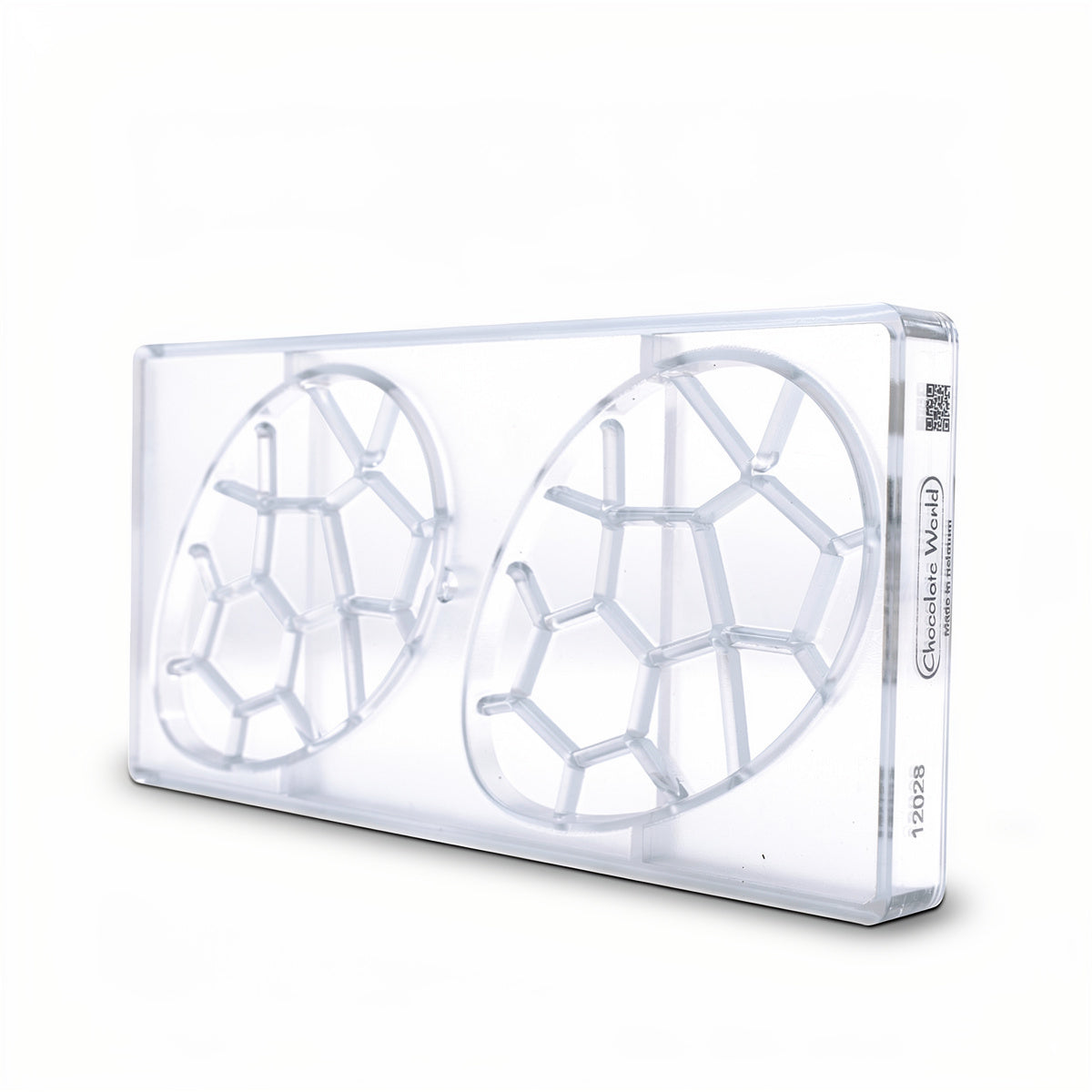 Chocolate World 2-cavity 100g Easter egg tablet chocolate mould - 140 x 92mm