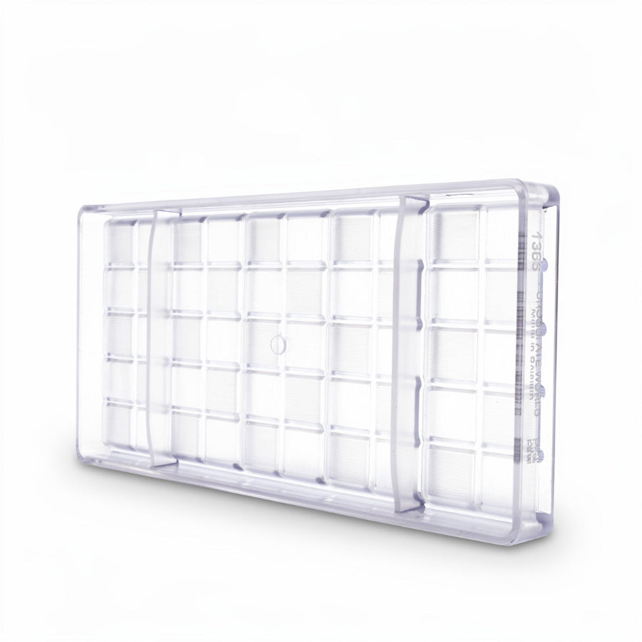 Chocolate World 5-cavity 41g tablet chocolate mould - 117 x 50mm