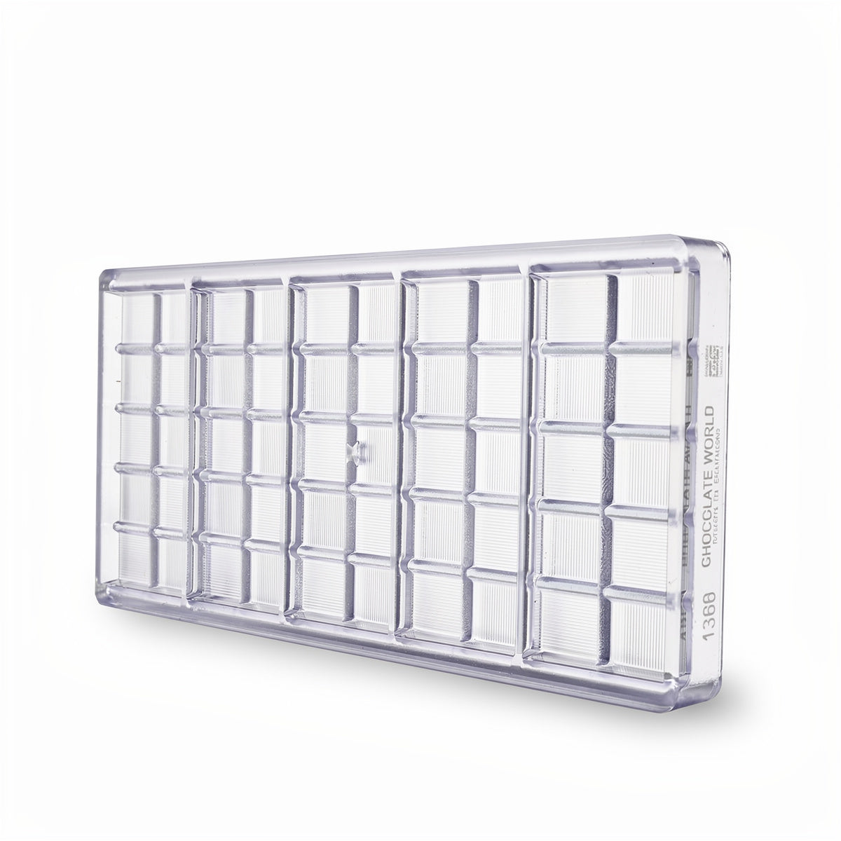 Chocolate World 5-cavity 41g tablet chocolate mould - 117 x 50mm