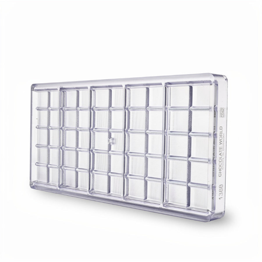 Chocolate World 5-cavity 41g tablet chocolate mould - 117 x 50mm