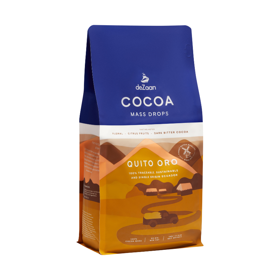 Dezaan quito oro cocoa mass drops - 1kg